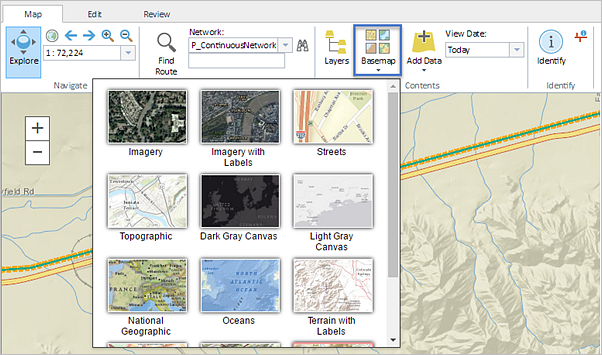 A custom basemap in RCE